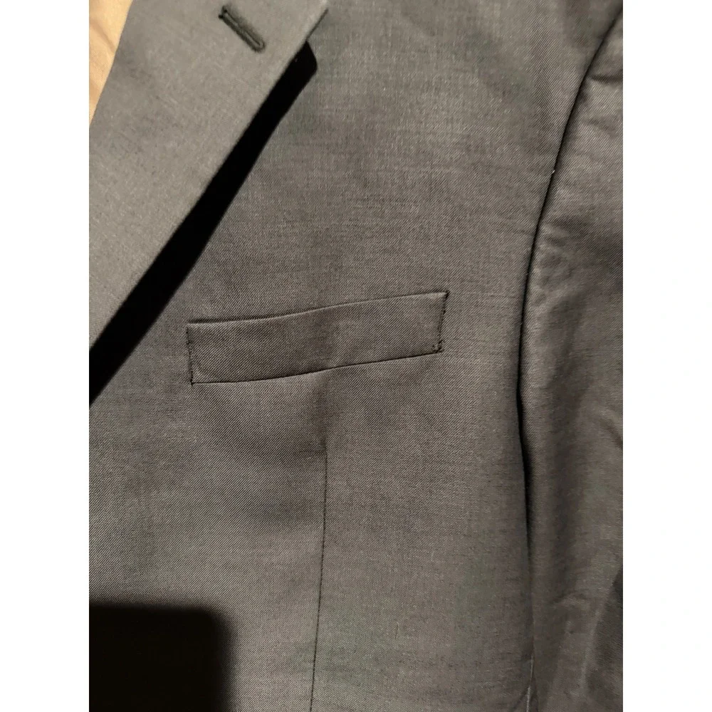 Ralph‎ Lauren Wool Sport Coat Blazer Men's Gray Two Button Business Formal